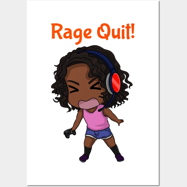 Rage Quit! Wall Art by My Tribe Apparel